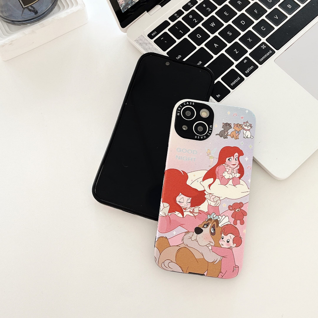 Ốp Điện Thoại Chống Sốc Hình Công Chúa Hoạt Hình Cho iPhone 14Promax 14Pro 14 13Promax 13Pro 13 12 12Promax 11
