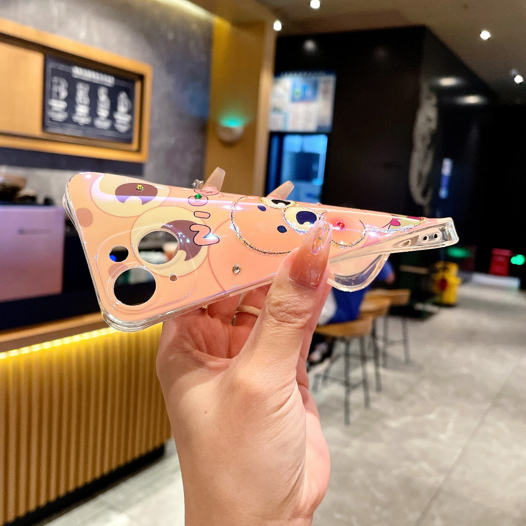 Ốp Lưng Chống Sốc Bảo Vệ Toàn Diện Họa Tiết Hoạt Hình Spongebob Cho iPhone 14Promax 14Pro 14 13 12 11 X 8P 7P 7