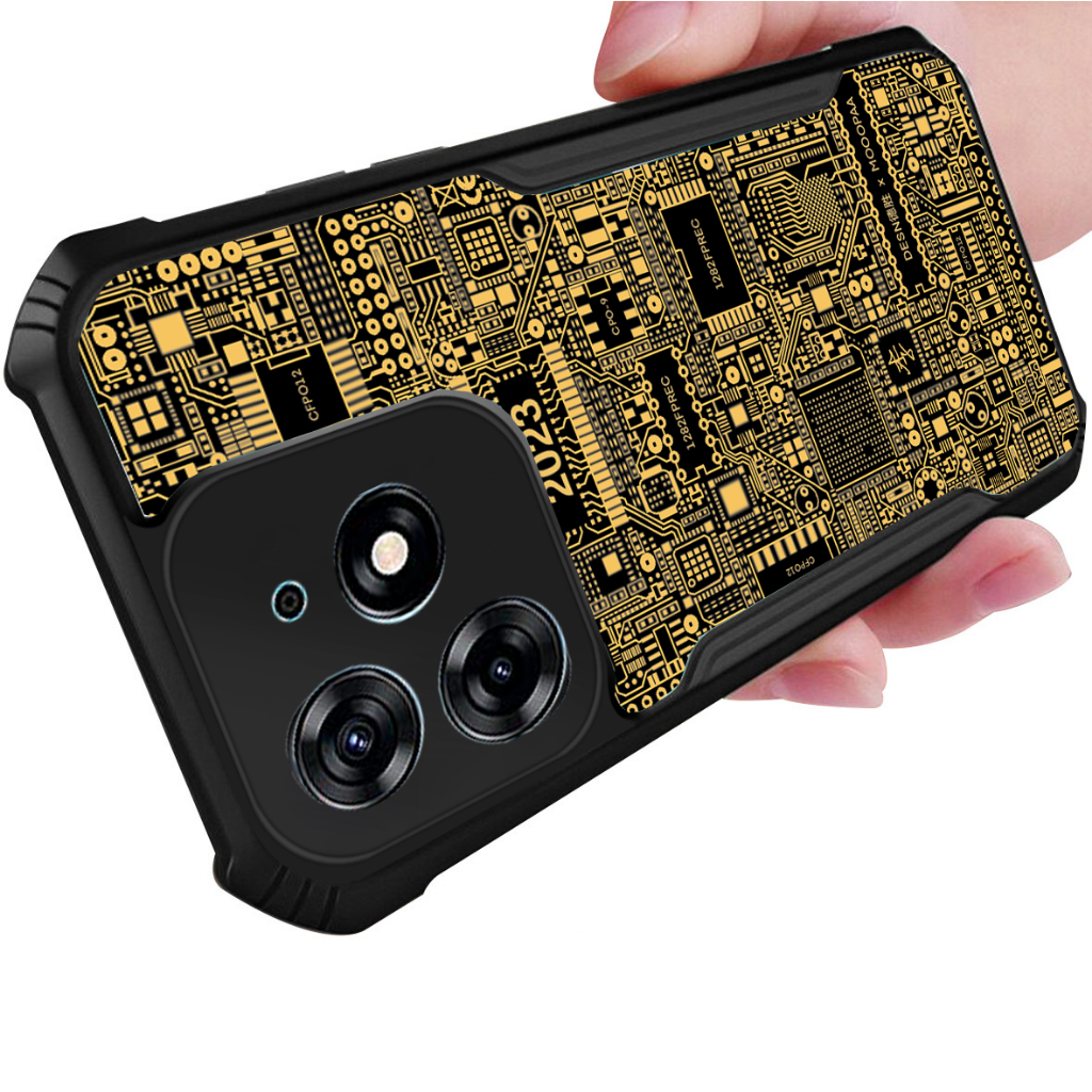 Ốp Điện Thoại Túi Khí Chống Sốc Họa Tiết Bảng Mạch Tecno Spark 10 Pro 10C Pova 5 3 2 4 Pro Neo 2 LD7 G80 Camon 18 18P 18T 17 16 Pro 16 SE