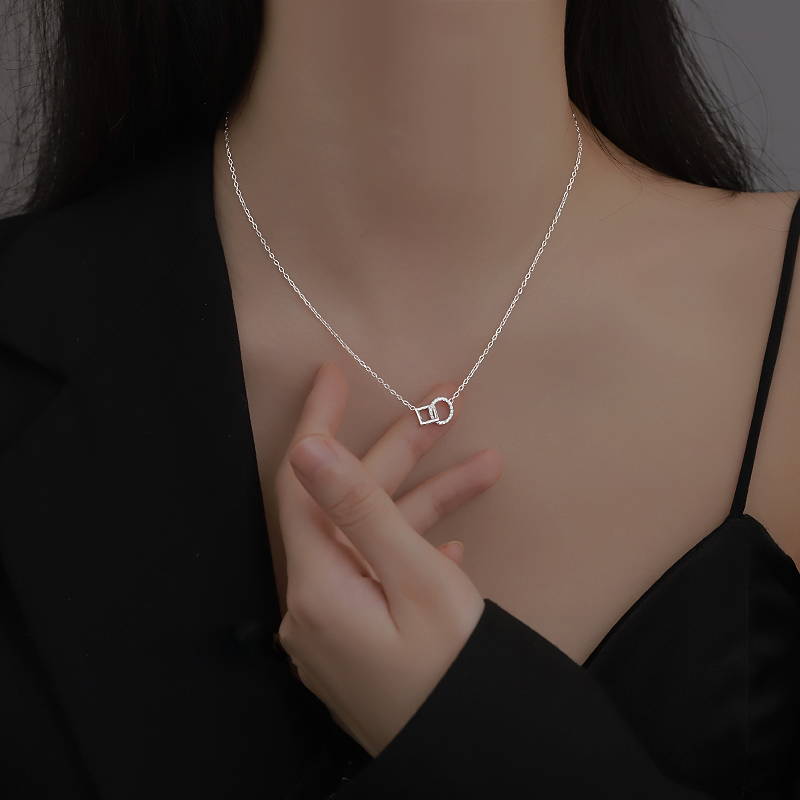Vòng cổ Mặt Đá Zircon Thời Trang Hàn Quốc Chất Lượng Cao Làm Quà Tặng Sinh Nhật Cho Học Sinh Nữ