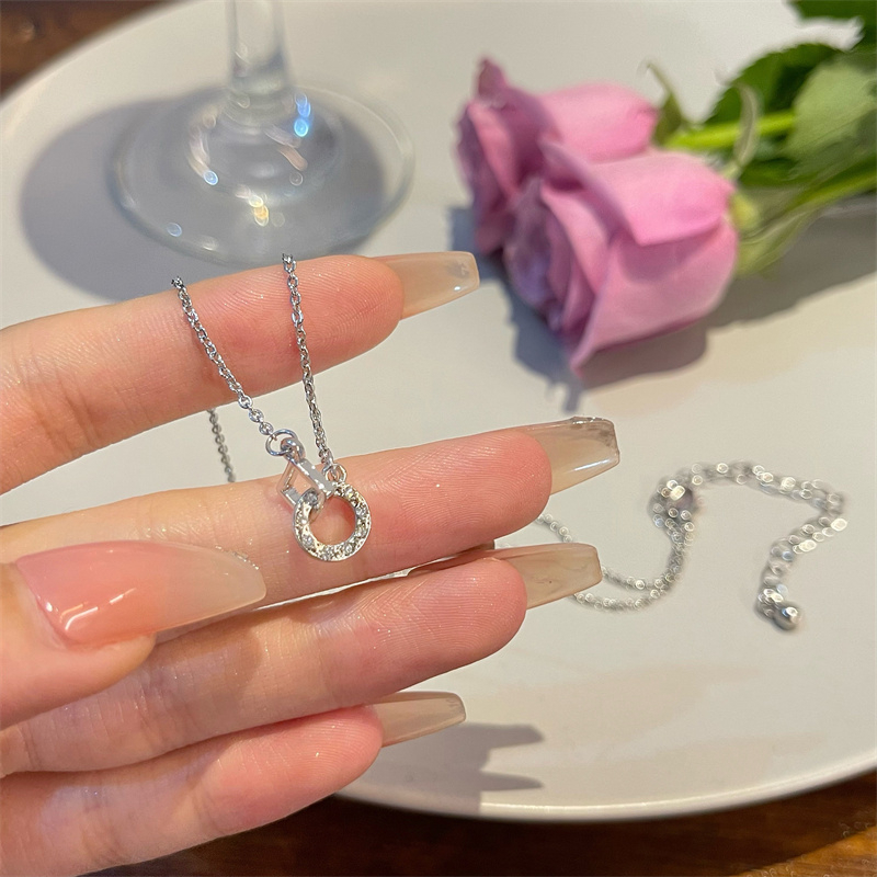 Vòng cổ Mặt Đá Zircon Thời Trang Hàn Quốc Chất Lượng Cao Làm Quà Tặng Sinh Nhật Cho Học Sinh Nữ