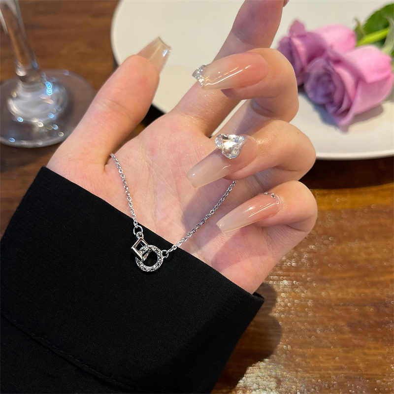 Vòng cổ Mặt Đá Zircon Thời Trang Hàn Quốc Chất Lượng Cao Làm Quà Tặng Sinh Nhật Cho Học Sinh Nữ