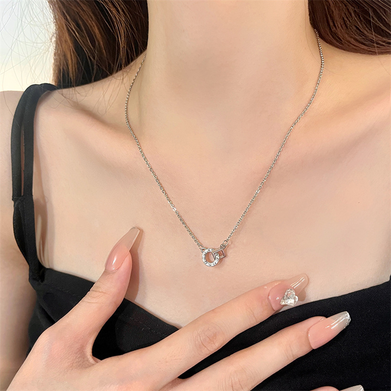 Vòng cổ Mặt Đá Zircon Thời Trang Hàn Quốc Chất Lượng Cao Làm Quà Tặng Sinh Nhật Cho Học Sinh Nữ