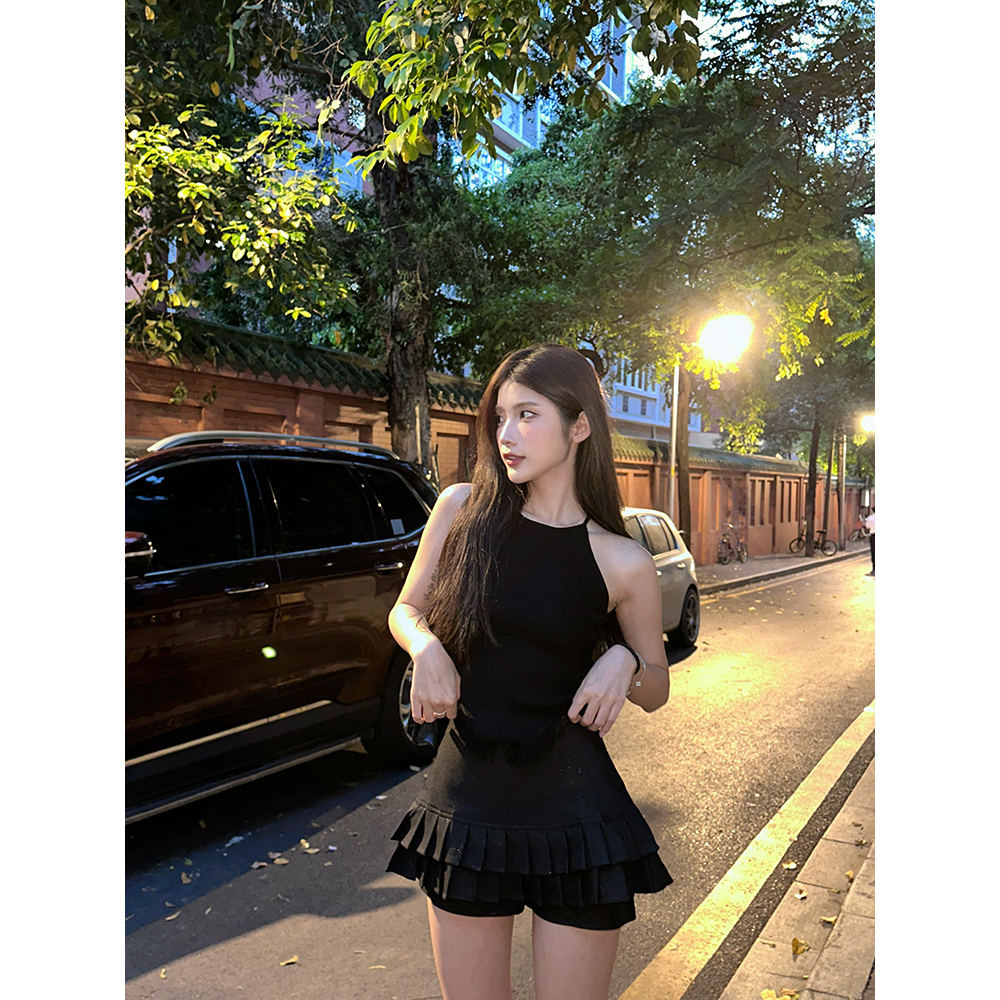 QADCOL Áo Dệt Kim Không Tay Thiết Kế Mới Thời Trang Mùa Hè Cho Nữ