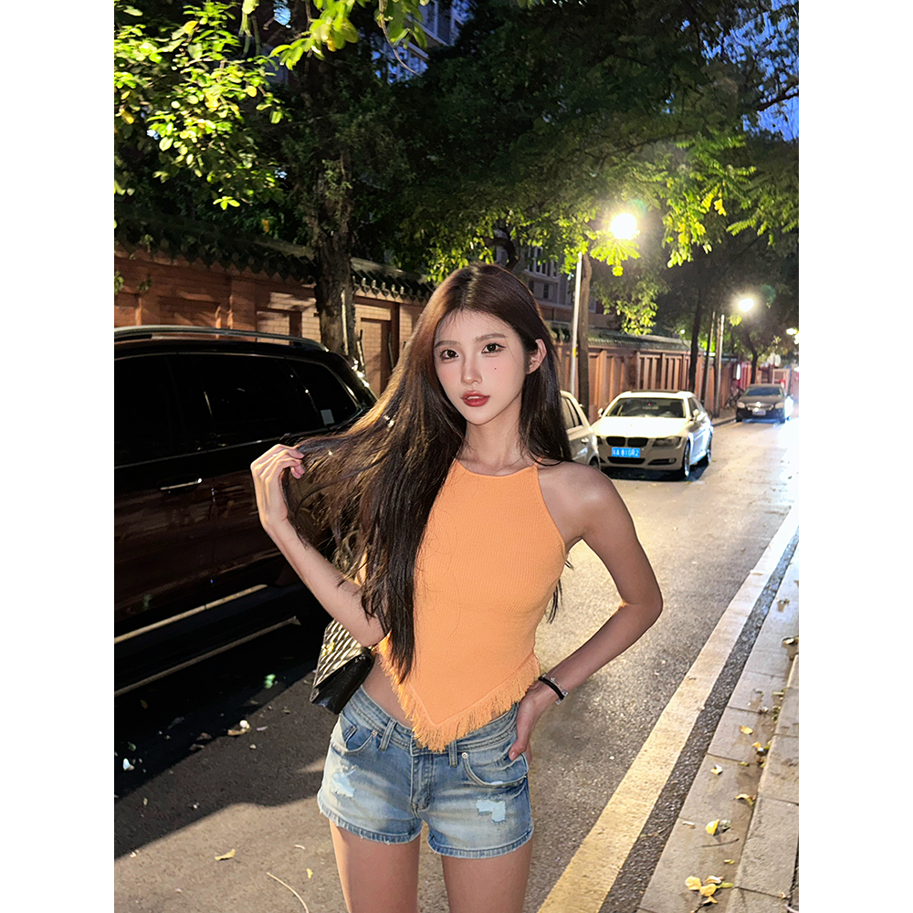 QADCOL Áo Dệt Kim Không Tay Thiết Kế Mới Thời Trang Mùa Hè Cho Nữ