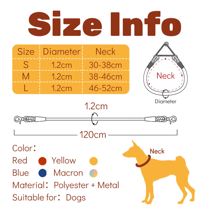 HamshMoc Bộ Vòng Cổ Và Dây Dắt Hình Chữ P Có Thể Điều Chỉnh Bền Bỉ Thoải Mái Có Tay Cầm Dành Cho Chó Trung Bình Nhỏ