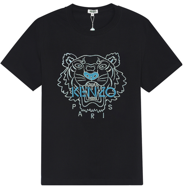 Kenzo Áo Thun Tay Ngắn Chất Liệu cotton Thêu Họa Tiết Thời Trang Mùa Hè Cho Nam Và Nữ
