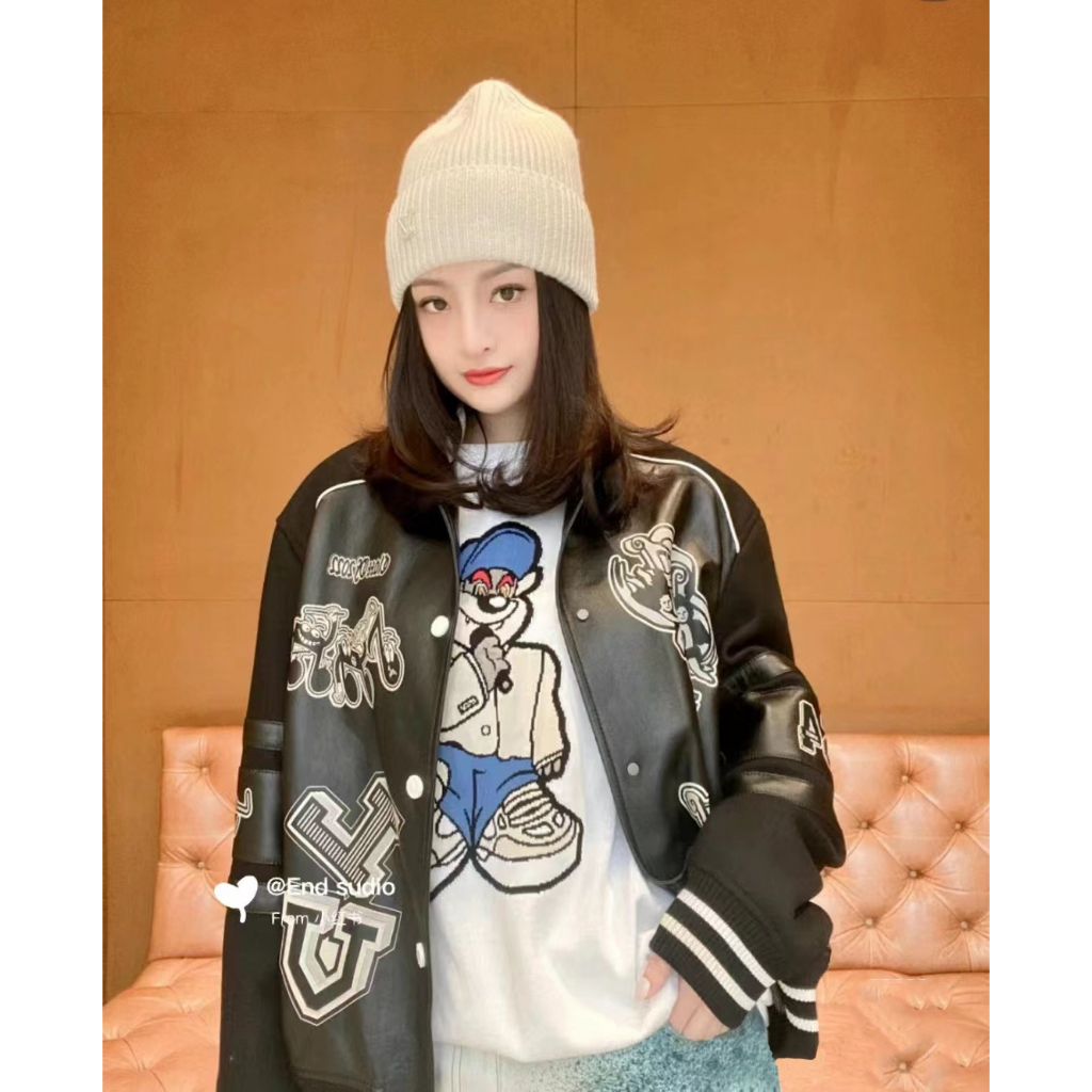 L nam và nữ áo khoác ném bom mới áo khoác thời trang