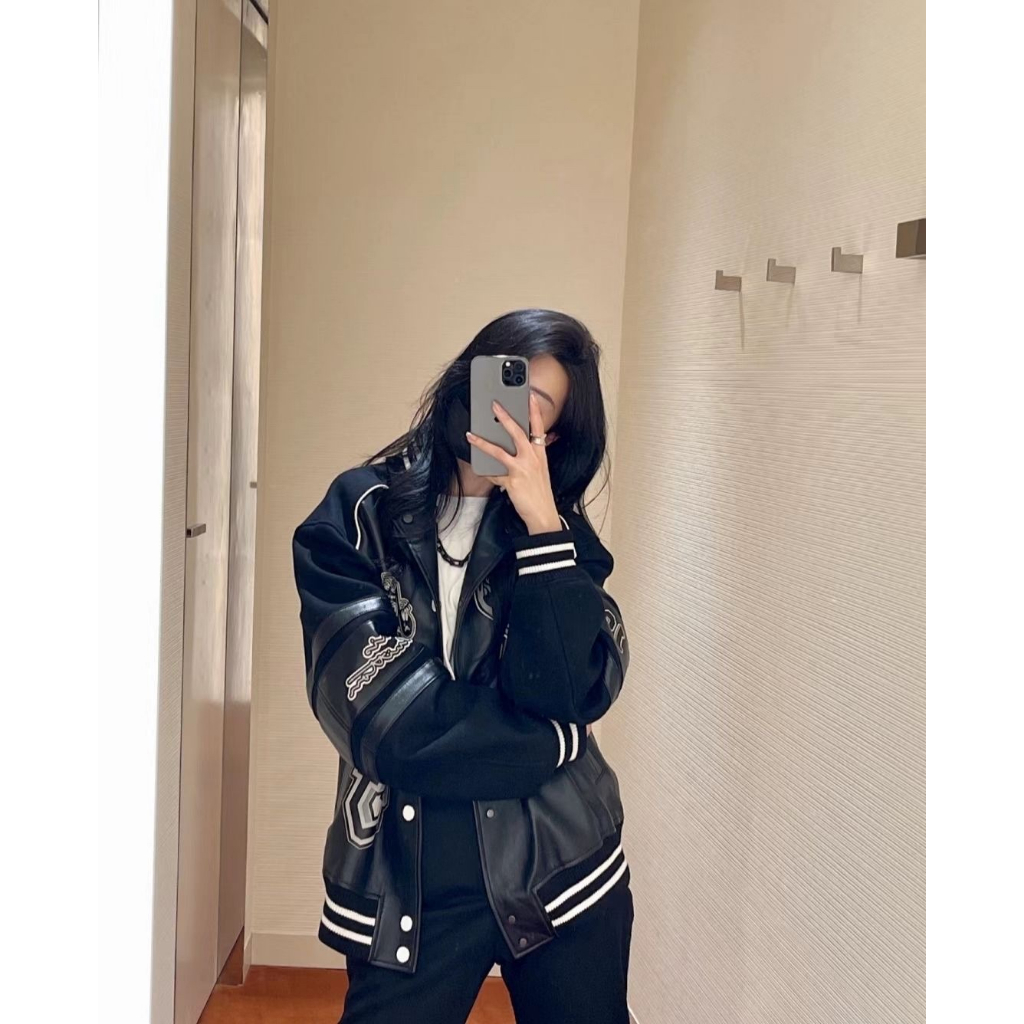 L nam và nữ áo khoác ném bom mới áo khoác thời trang