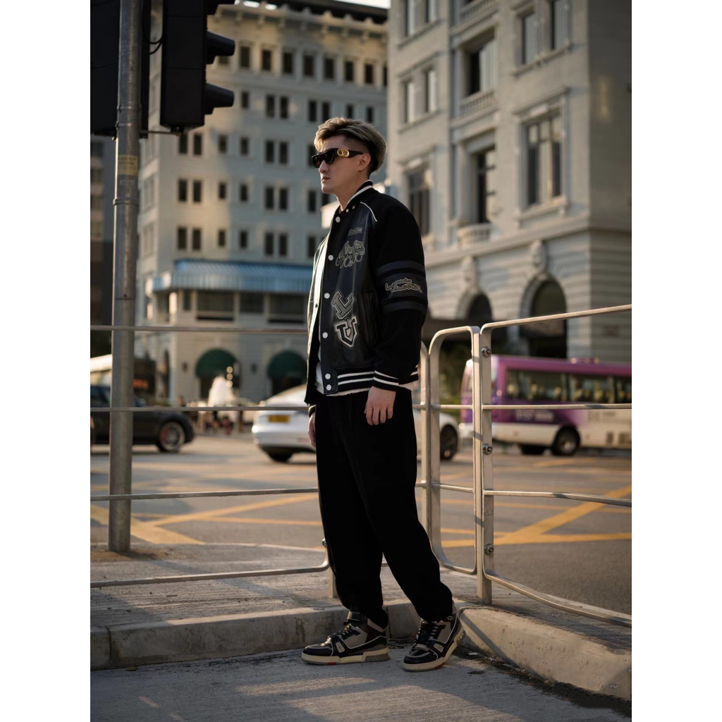 L nam và nữ áo khoác ném bom mới áo khoác thời trang