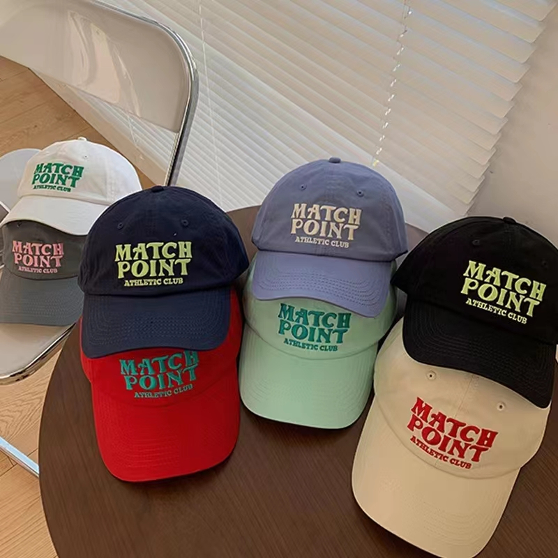 Mũ Lưỡi Trai Thêu Chữ Nhiều Màu Sắc