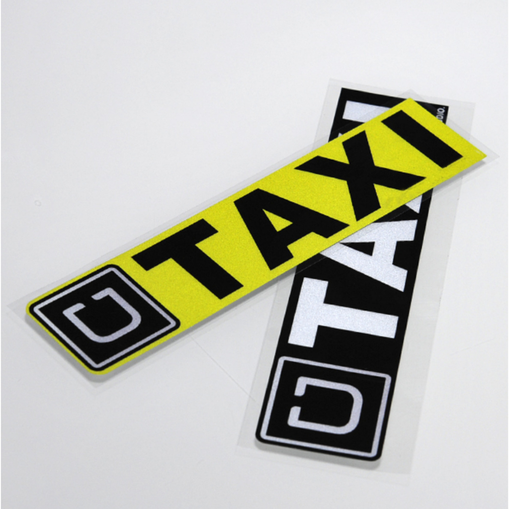 Sticker Phản Quang Dán Trang Trí Xe Hơi UBER TAXI