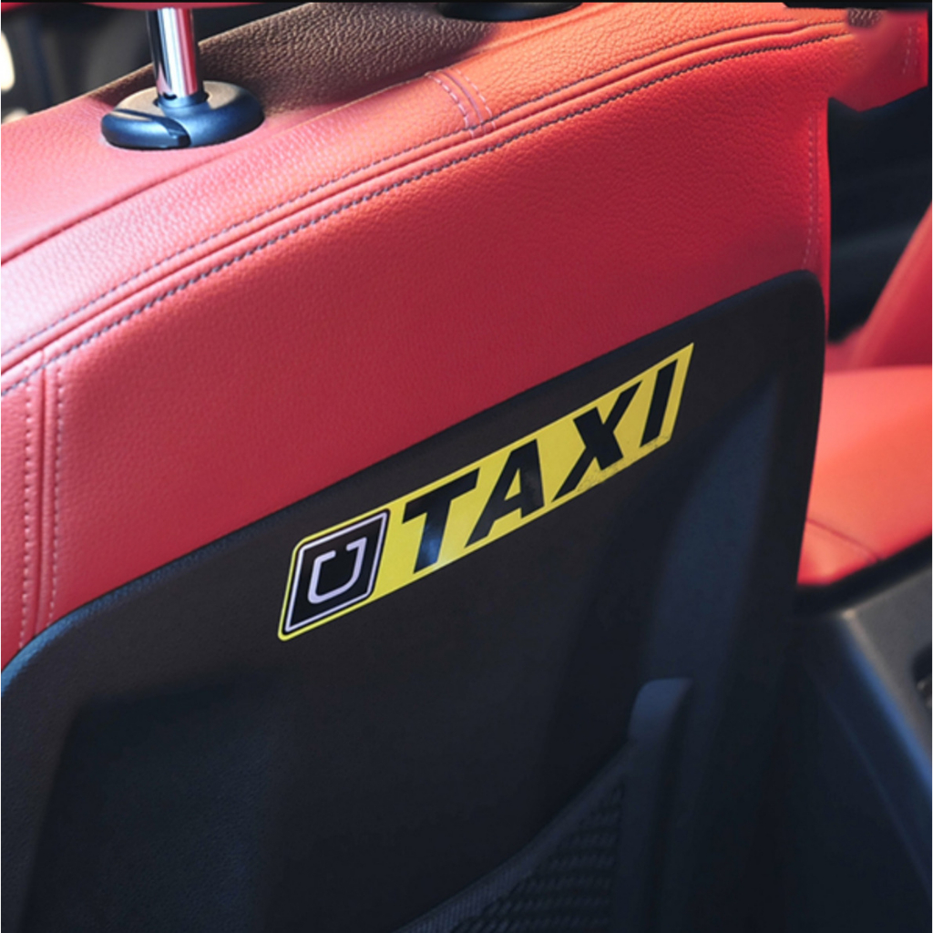 Sticker Phản Quang Dán Trang Trí Xe Hơi UBER TAXI