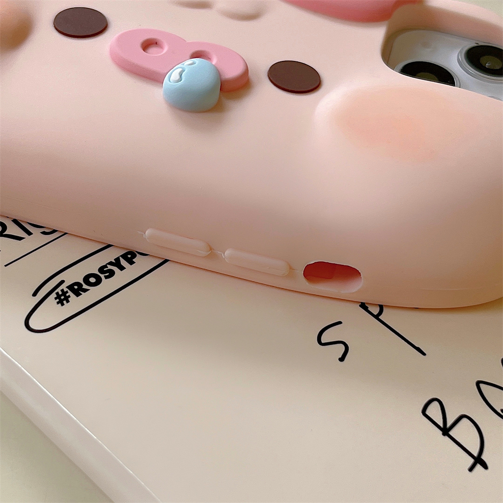 Ốp Điện Thoại Silicone Hình Chú Heo Cho iPhone 14ProMax 13 iPhone11 12Promax XR XS Max