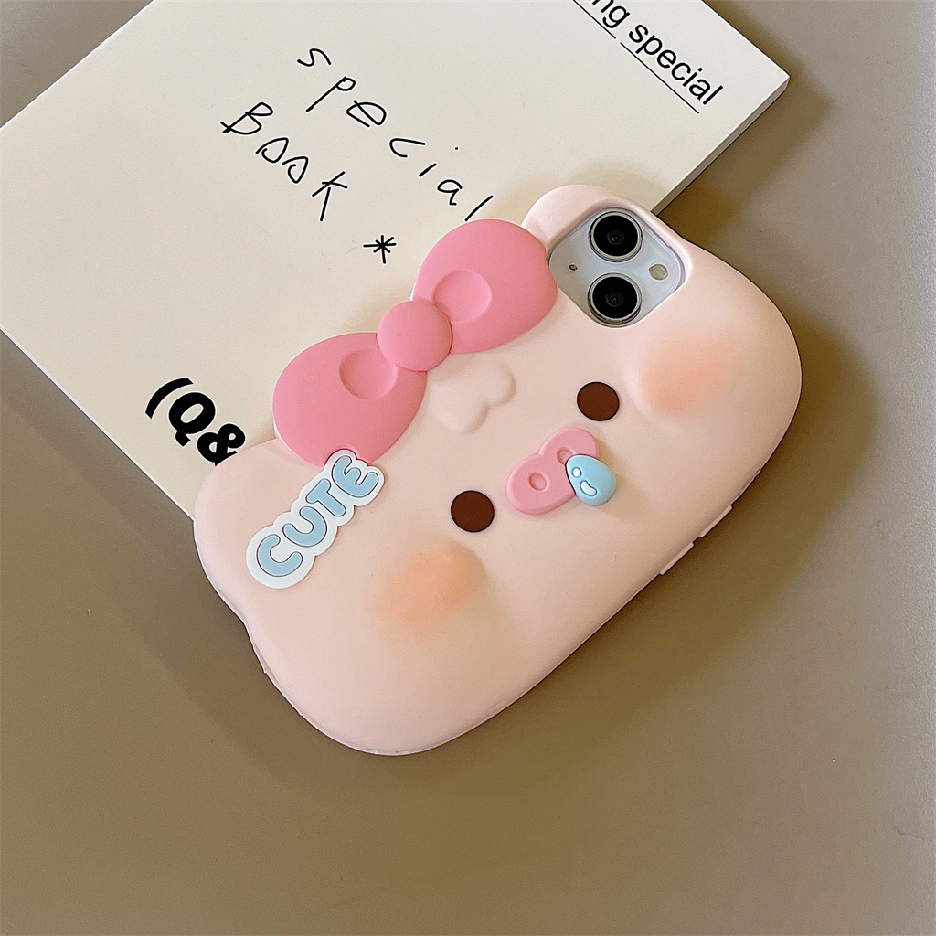 Ốp Điện Thoại Silicone Hình Chú Heo Cho iPhone 14ProMax 13 iPhone11 12Promax XR XS Max