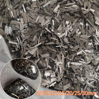 Rèn carbon băm nhỏ, sợi carbon kain 3/6/9/12/15/20/25 / 30mm cắt strand