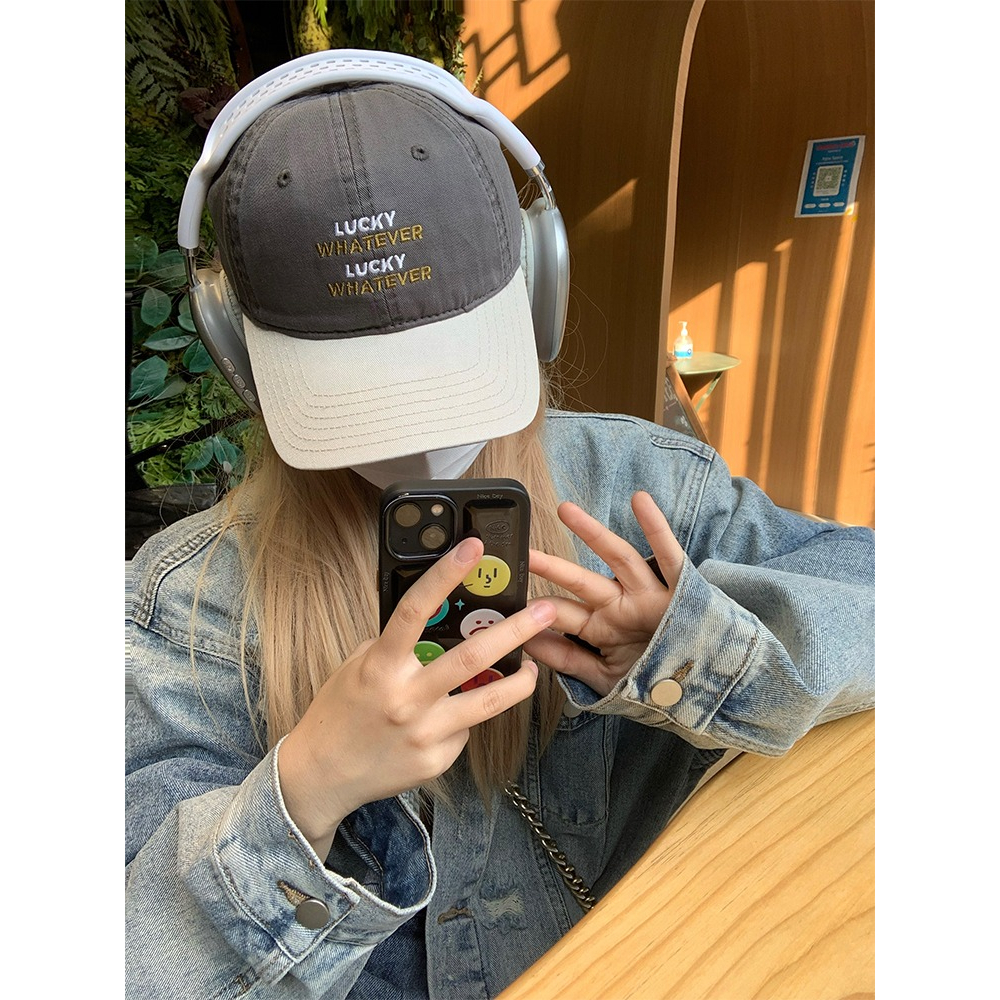 Mũ Lưỡi Trai Màu Sắc Tươi Tắn In Chữ Thời Trang Xuân Hè Cho Nữ