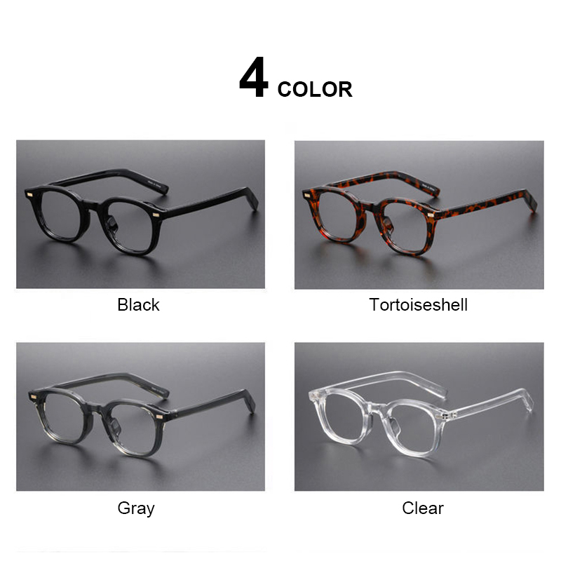 Gọng Kính Thời Trang TR90 Hình Oval Chống Ánh Sáng Xanh 5374