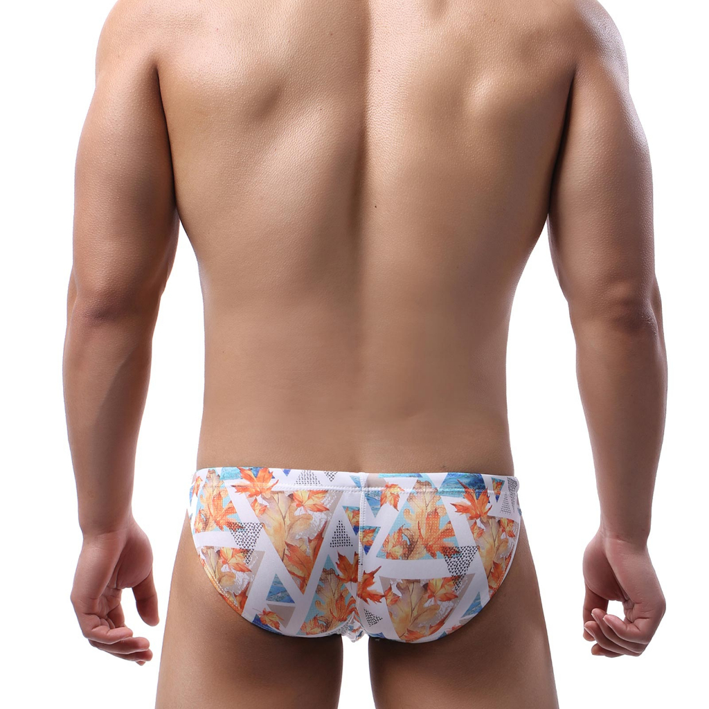 Quần Bơi Rút Dây Ôm Dáng Thoáng Khí Mau Khô In Họa Tiết Thời Trang Cho Nam