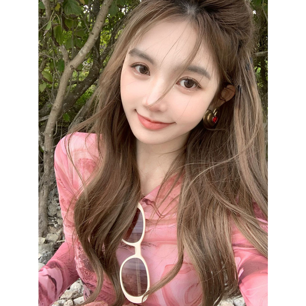 Cocory vn Áo Thun Lửng Tay Dài Nhuộm Màu Quyến Rũ Trẻ Trung Hợp Thời Trang Cho Bạn Gái