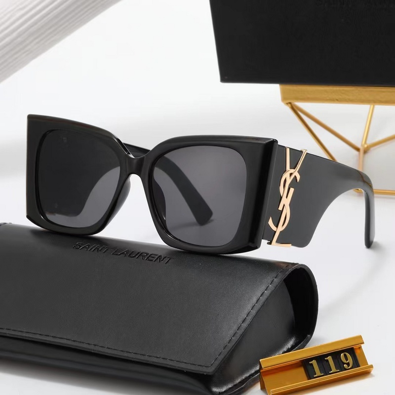 Kính Saint Laurent Tròng Chống Tia UV400 Sang Trọng Cổ Điển Cho Nam Và Nữ Mới