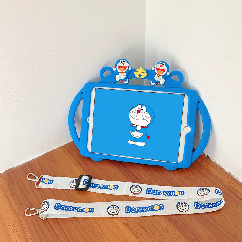 For Samsung Galaxy Tab A8 10.5 2021 SM-X200 X205 Cartoon Pattern Soft Silicone Case With Stand Shockproof Tablet Cover