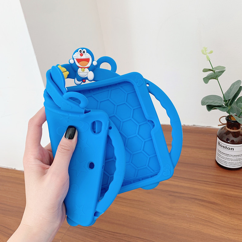 For Samsung Galaxy Tab A8 10.5 2021 SM-X200 X205 Cartoon Pattern Soft Silicone Case With Stand Shockproof Tablet Cover