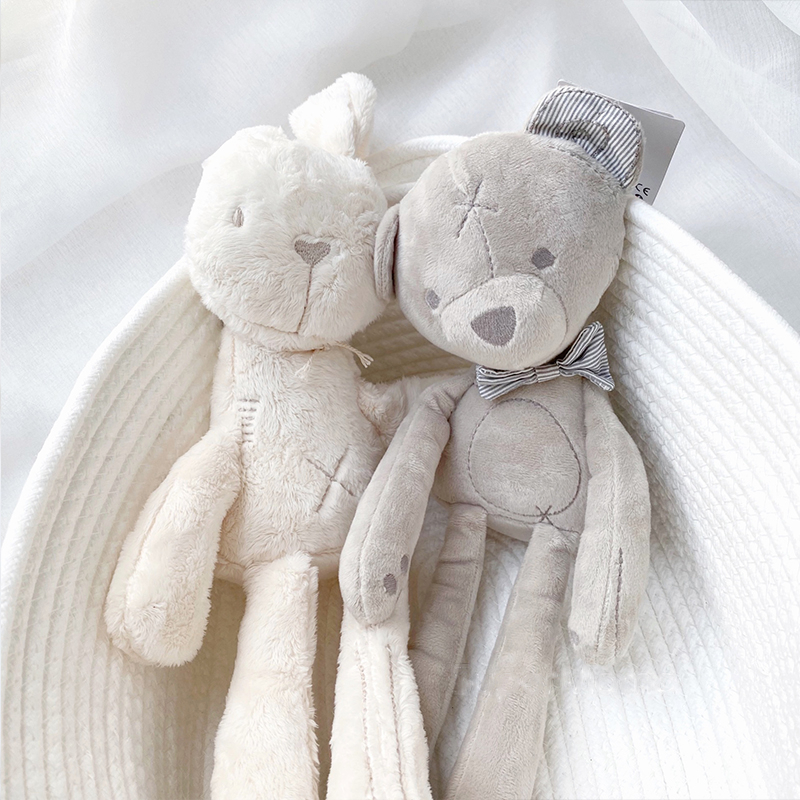 Thú Nhồi Bông Hình Thỏ Chân Dài Mềm Mại Cho Bé