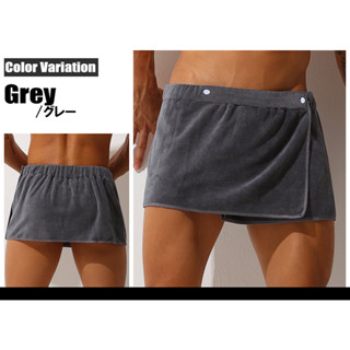 [CMM] Khăn Tắm Dạng Váy Ngắn Vải Nhung San Hô Thấm Hút Tốt Cho Nam