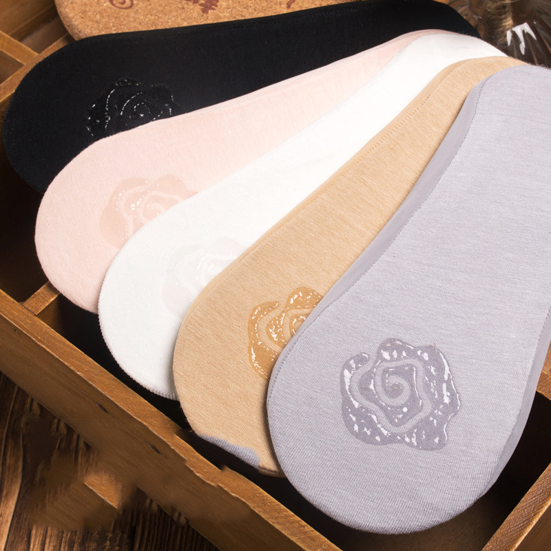 FHYL Vớ Nylon Ngắn Màu Trơn Thoải Mái Không Trượt Màu Sắc Trơn Dành Cho Nữ