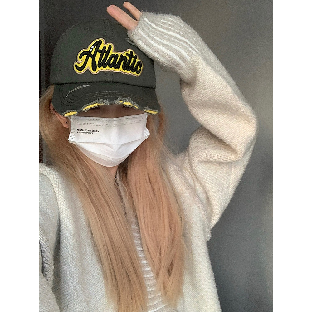 Mũ Lưỡi Trai Thiết Kế Đục Lỗ Phong Cách Đường Phố Cá Tính Thời Trang Mùa Hè Cho Nữ