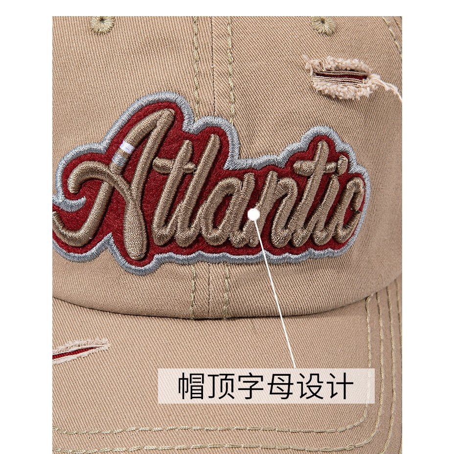 Mũ Lưỡi Trai Thiết Kế Đục Lỗ Phong Cách Đường Phố Cá Tính Thời Trang Mùa Hè Cho Nữ