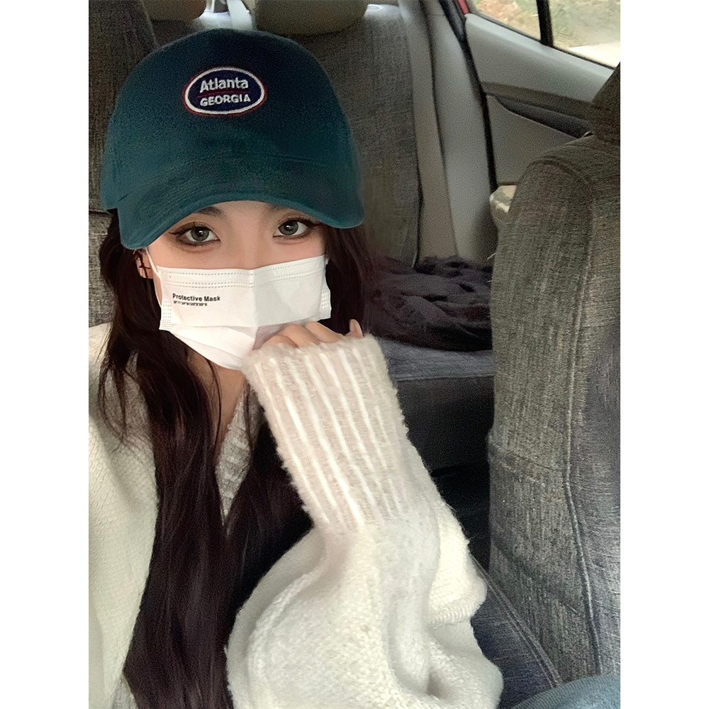 Mũ Lưỡi Trai Mềm Vành Rộng Màu Trắng Xanh Dương Phong Cách Hàn Quốc Dễ Phối Đồ Thời Trang Cho Nam Và Nữ