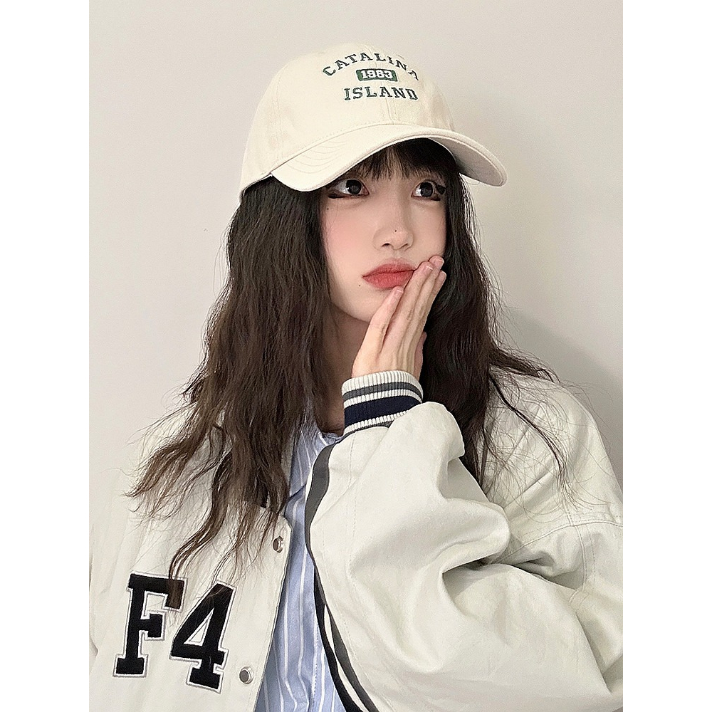 Mũ Lưỡi Trai Thêu Chữ Phong Cách Đường Phố Thời Trang Cho Nữ