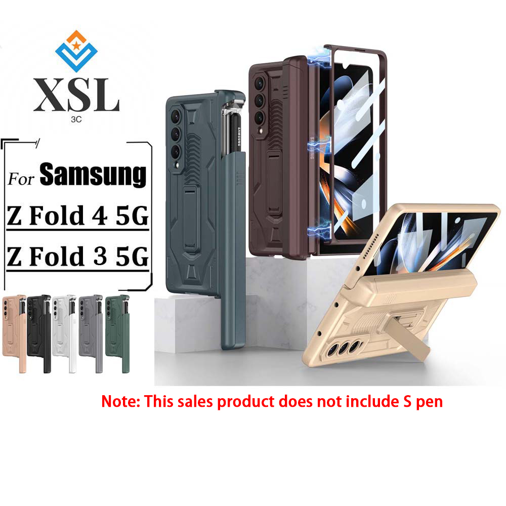 Ốp Điện Thoại Tích Hợp Kính Cường Lực Chống Rơi Cho Samsung Galaxy Z Fold 4 Gấp 3