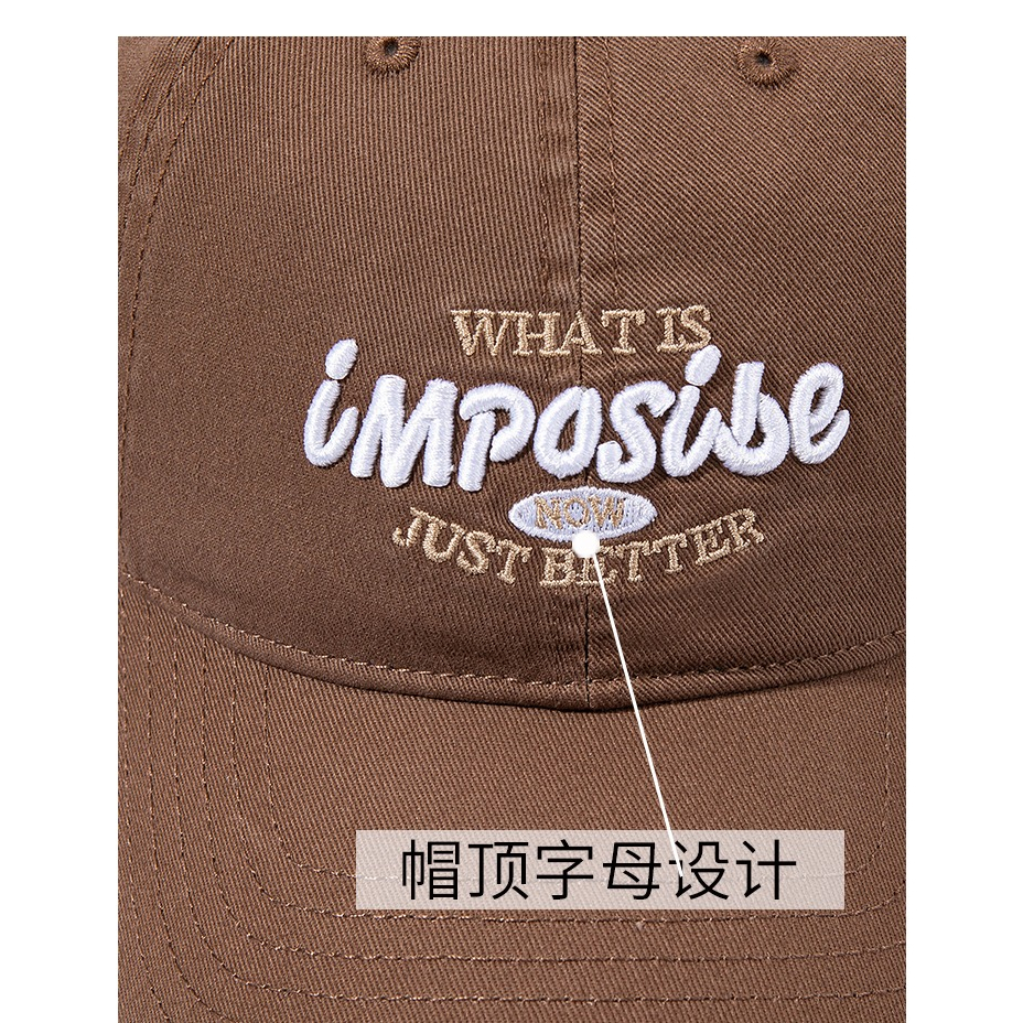 Mũ Lưỡi Trai Thêu Chữ Phong Cách Hàn Quốc Mới Cho Nữ