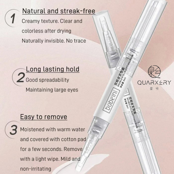 Keo tạo mắt hai mí QUARXERY cố định lâu dài chống thấm nước vô hình tự nhiên liền mạch thanh chữ Y