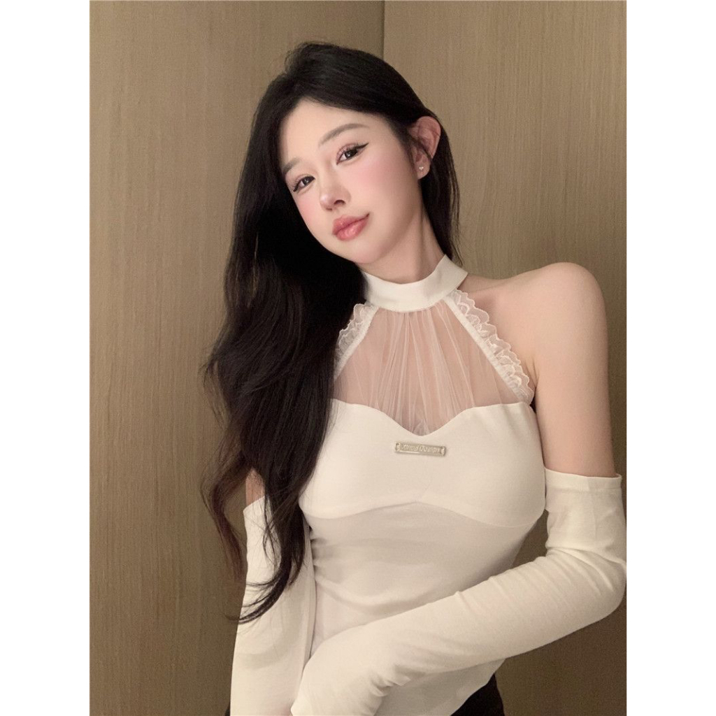 Áo Croptop Hai Dây Phối Ren Hở Lưng Dáng Ôm Thời Trang Mùa Hè Hàng Mới 2023 Dành Cho Bạn Gái