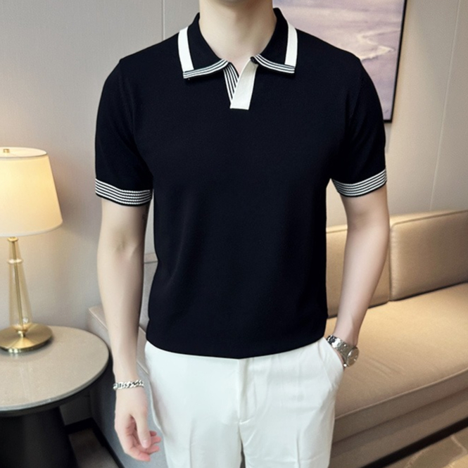 Áo Thun Polo Tay Ngắn Thoáng Khí Chống Nhăn Có Size M-3xl Thời Trang Mùa Hè Cho Nam Giới