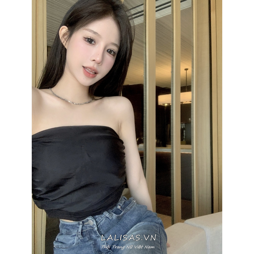 Áo Lưới Không Dây Dáng Ôm Gợi Cảm Dành Cho Nữ