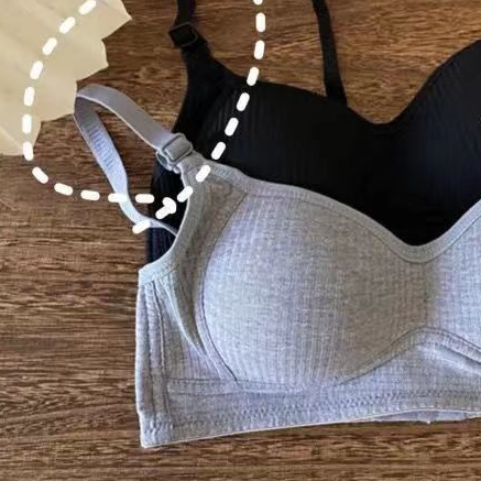 Áo Ngực Cotton Không Gọng Chống Chảy Xệ Thiết Kế Đơn Giản Phong Cách Nhật Bản Cho Nữ