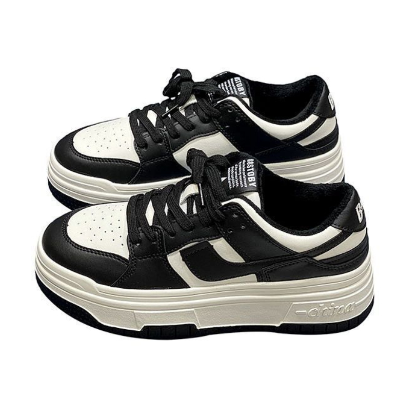 Giày Thể Thao Đế Dày Tăng Chiều Cao Trọng Lượng Nhẹ Thoáng Khí Thoải Mái Phong Cách Preppy Mùa Xuân Hè Cho Nữ