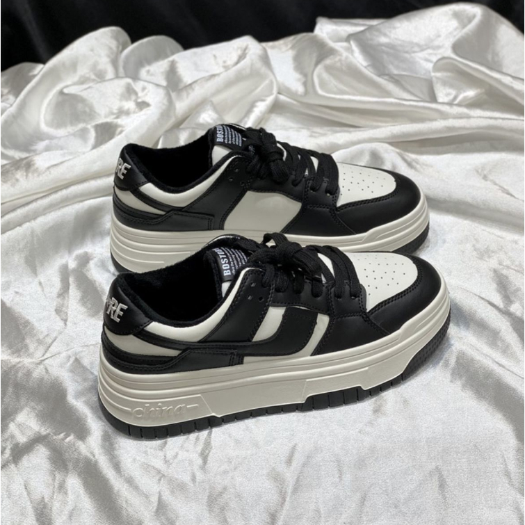 Giày Thể Thao Đế Dày Tăng Chiều Cao Trọng Lượng Nhẹ Thoáng Khí Thoải Mái Phong Cách Preppy Mùa Xuân Hè Cho Nữ