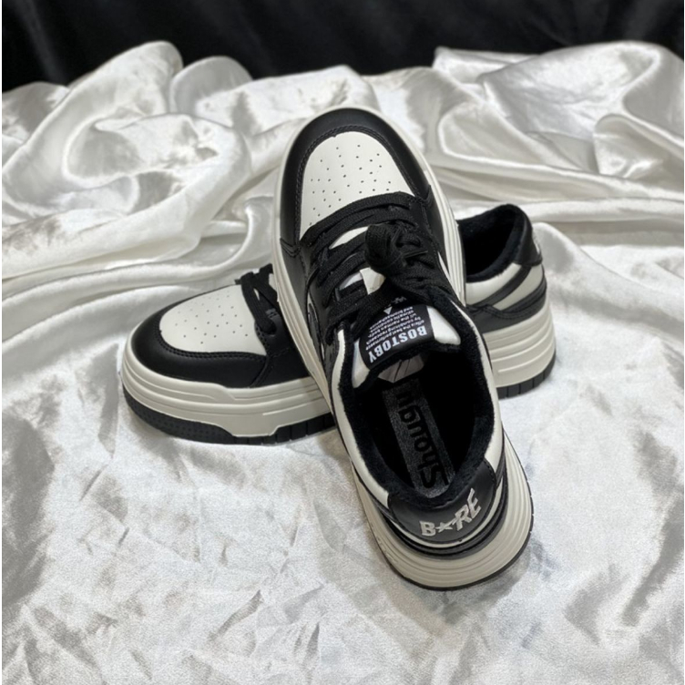 Giày Thể Thao Đế Dày Tăng Chiều Cao Trọng Lượng Nhẹ Thoáng Khí Thoải Mái Phong Cách Preppy Mùa Xuân Hè Cho Nữ