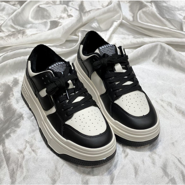 Giày Thể Thao Đế Dày Tăng Chiều Cao Trọng Lượng Nhẹ Thoáng Khí Thoải Mái Phong Cách Preppy Mùa Xuân Hè Cho Nữ