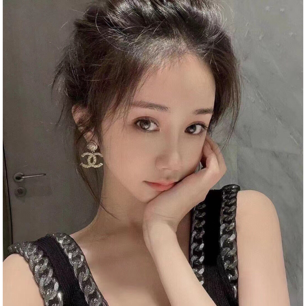 Bông Tai Mạ Vàng 18K Hình Chữ C Thời Trang