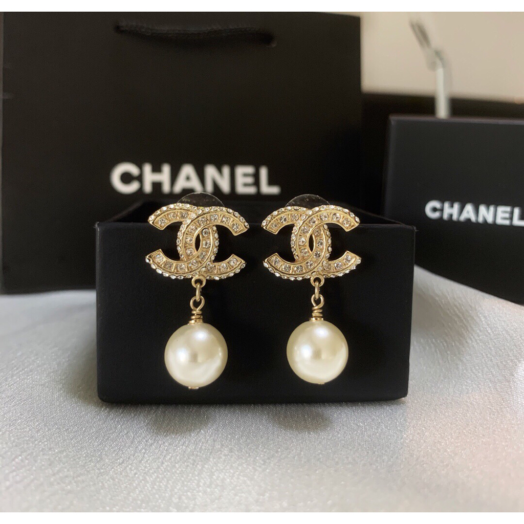 Bông Tai Mạ Vàng 18K Hình Chữ C Thời Trang