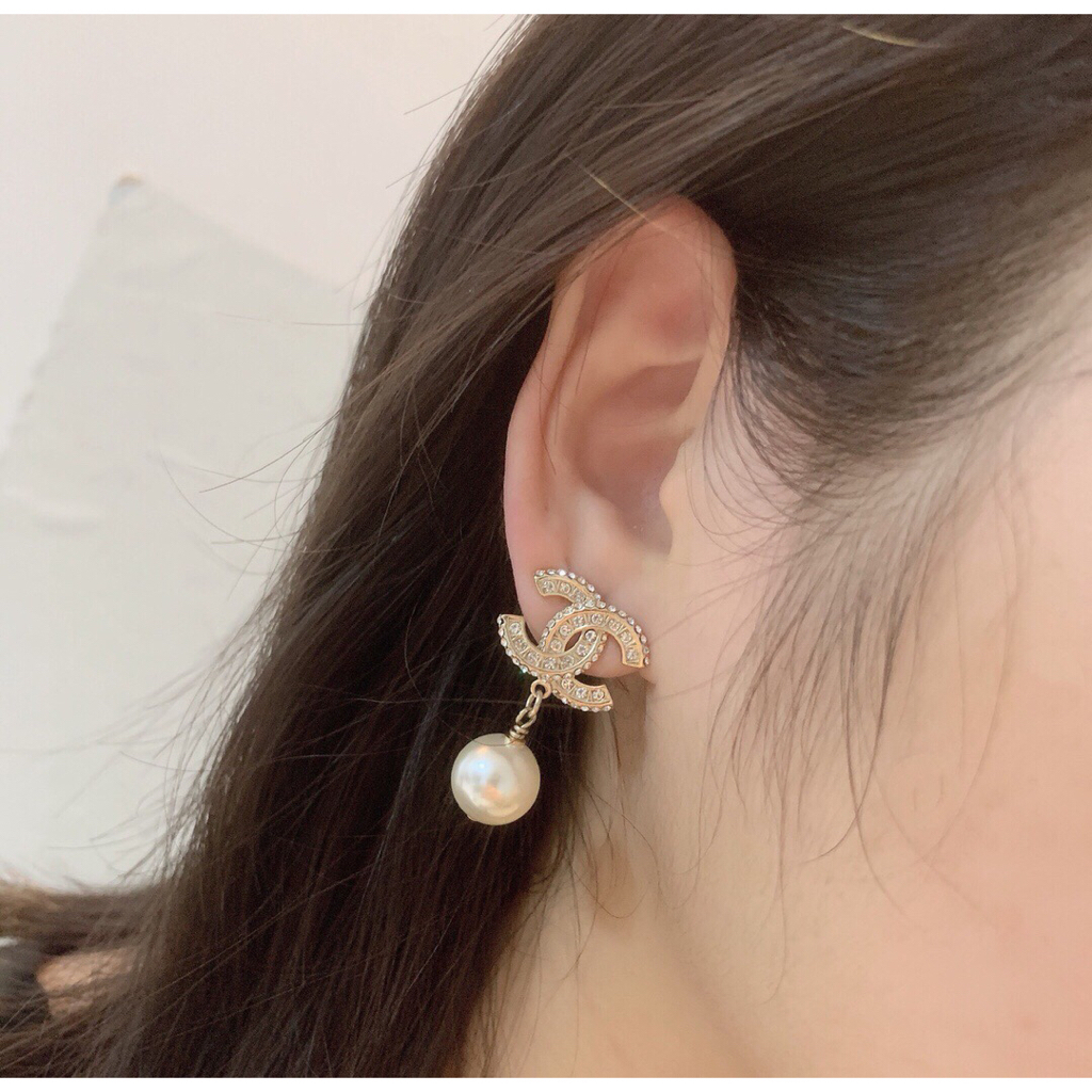 Bông Tai Mạ Vàng 18K Hình Chữ C Thời Trang