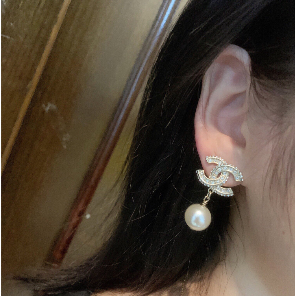 Bông Tai Mạ Vàng 18K Hình Chữ C Thời Trang