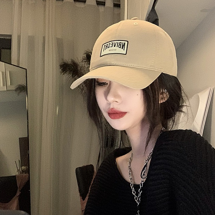 Mũ Lưỡi Trai Mềm Thêu Chữ Phong Cách Retro Nhật Bản